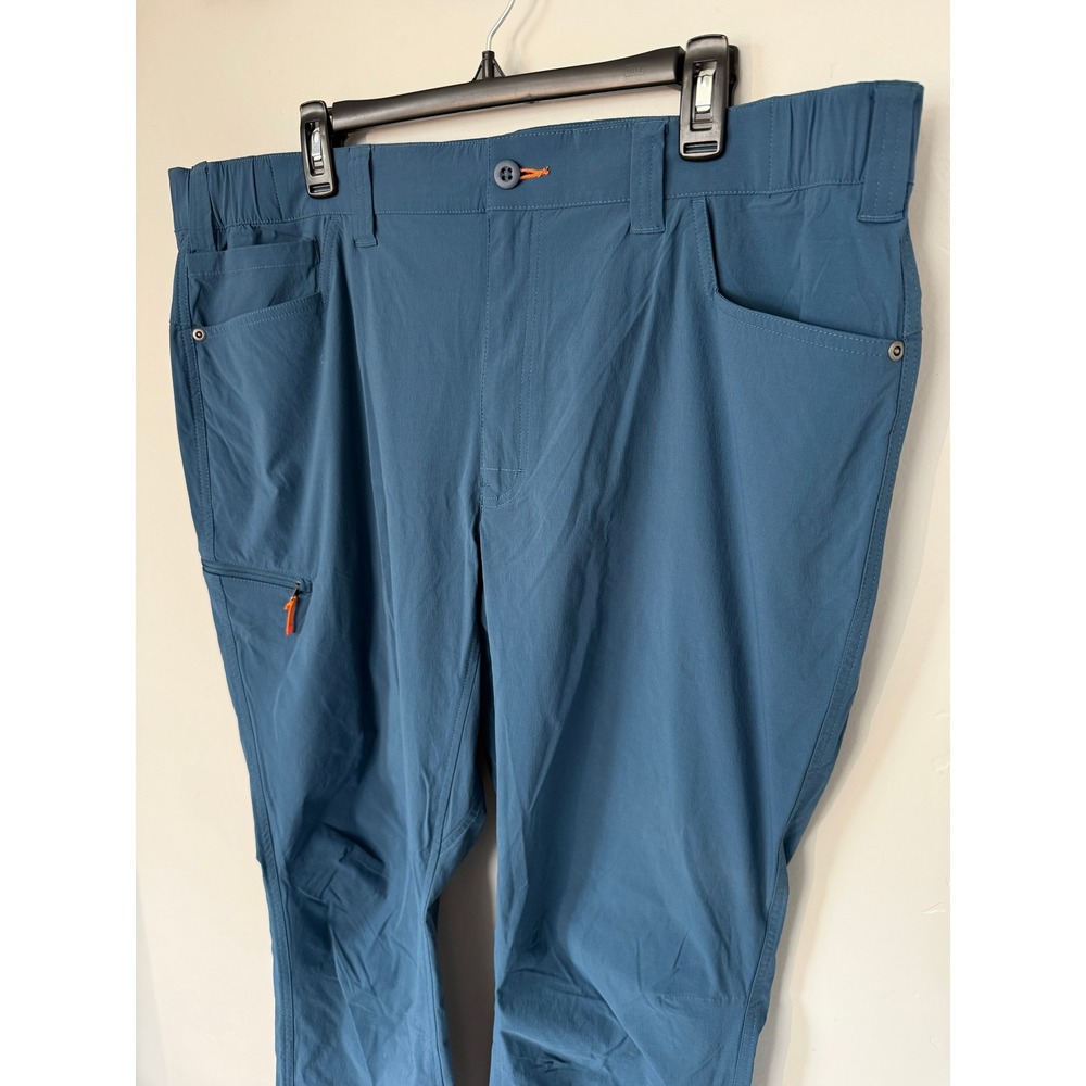 Orvis Jackson Quick-Dry Pants Mens XL 30 Blue Teal Stretch Hiking Fishing 296796
